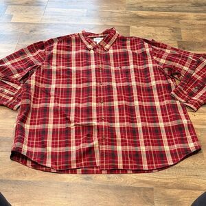 Carhartt long sleeve button down shirt size 4XL